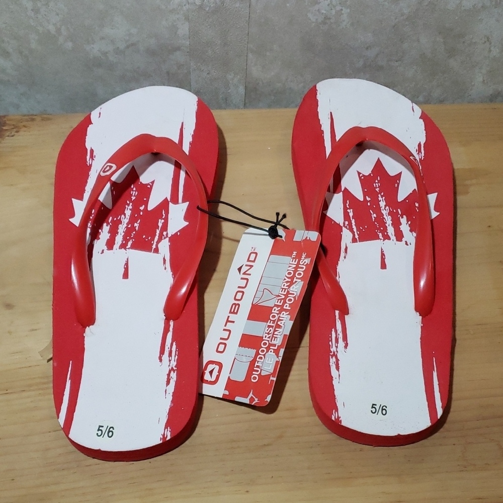 💎3/$12 Red Women's Sandals Canada Canadian